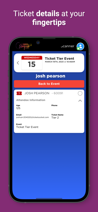 TicketSocket Premiere CheckIn Screenshot 5 of 8