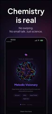 AURA: Beyond Swipe Dating iPhone screenshot
