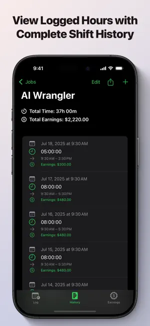 Hours Tracker: Flip Clock screenshot 2