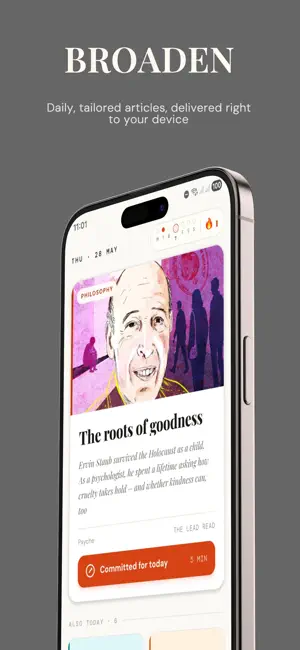 Broaden: Daily Reads screenshot 1