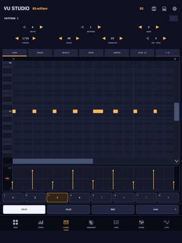 VU Studio iPad screenshot
