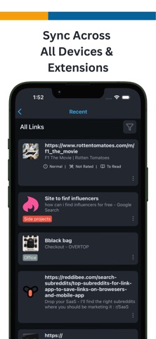 Link App: Bookmark Manager iPhone screenshot