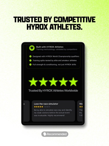FORMD: HYROX Training Plans iPad screenshot