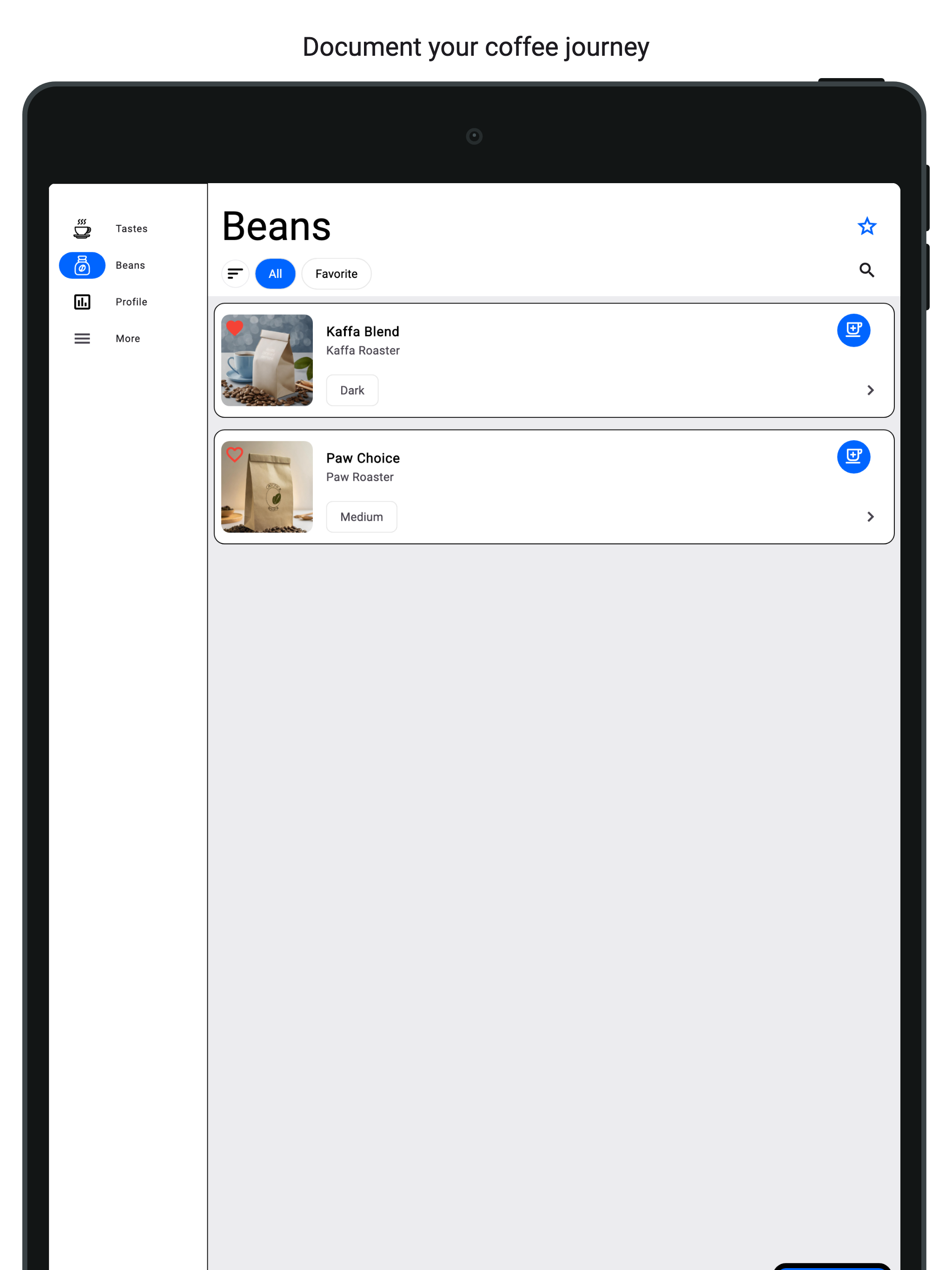 BeanPaw: Coffee Bean Tracker