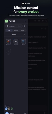 UFO — AI Agent Team Chat Screenshot 2 of 4