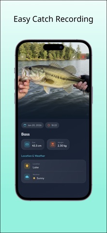 FishingLog - Simple Catch Log iPhone screenshot