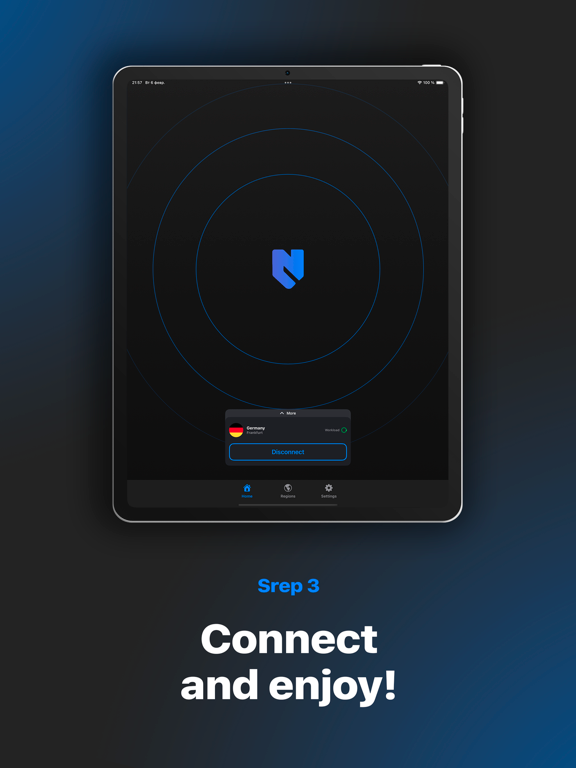 NashVPN - Fast VPN iPad screenshot 5 - Productivity app