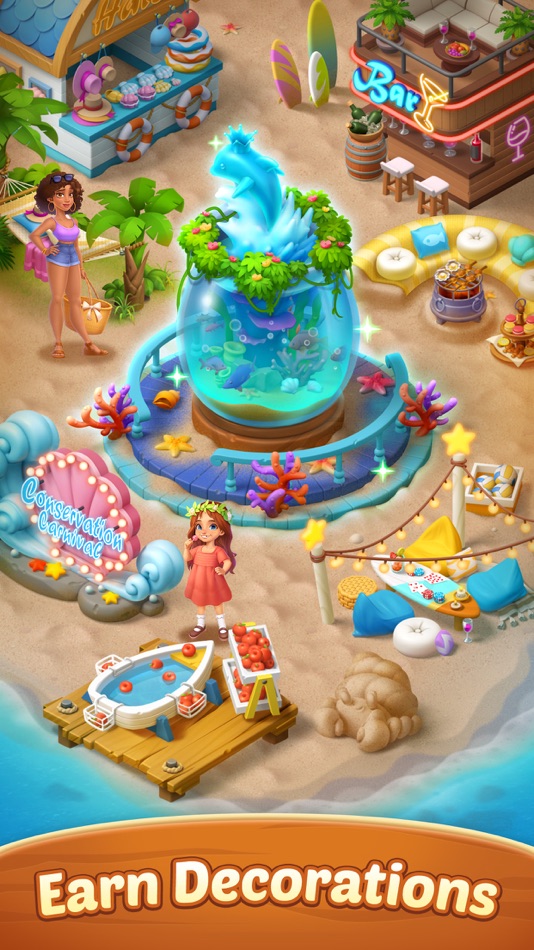 #5. Seaside Escape®: Merge & Story (iOS) 由: Microfun Limited