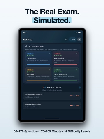 TEAS 7 Exam Prep 2026 iPad screenshot