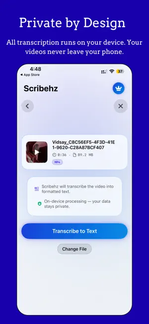 Video Transcriber: Scribehz screenshot 4