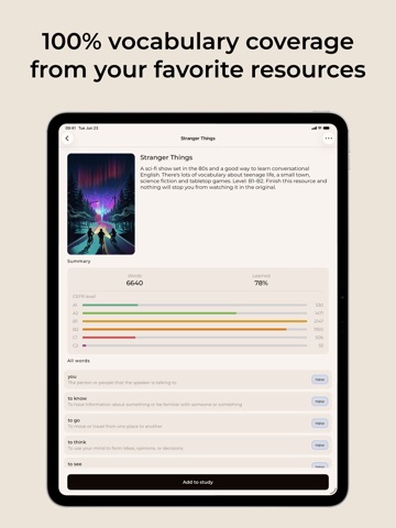 Lexa: Learn English Vocabulary iPad screenshot