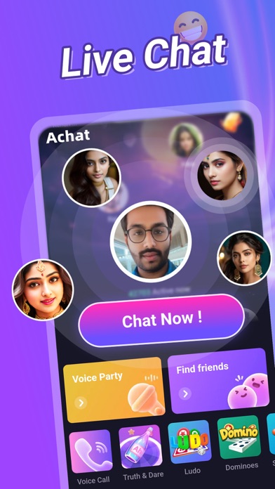 Achat- Live Chat& Make Friends Screenshot