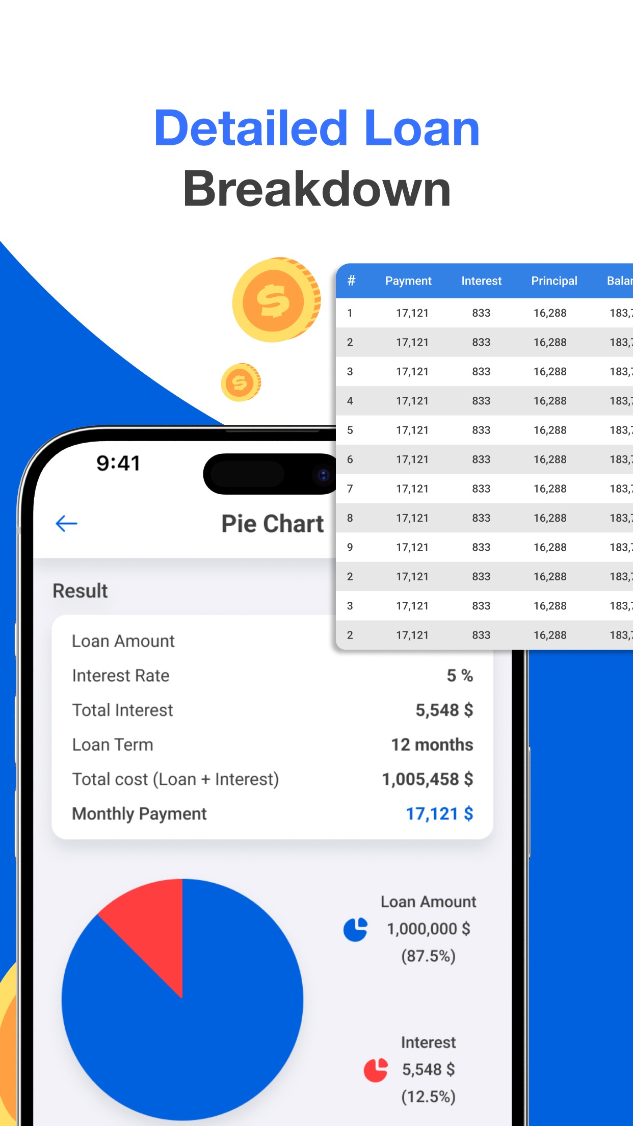Screenshot 4 of EMI Loan & Mortgage Calculator