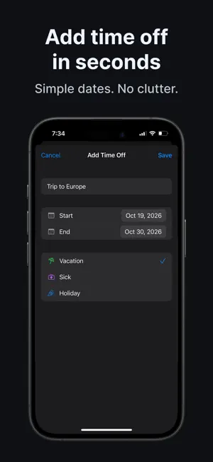 MyPTO: Track & Plan Time Off screenshot 2