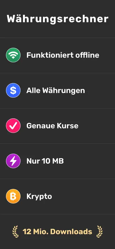 Währungsrechner - Wechselkurs screenshot 1 of 3