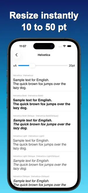 FontView - System Font Catalog screenshot 2