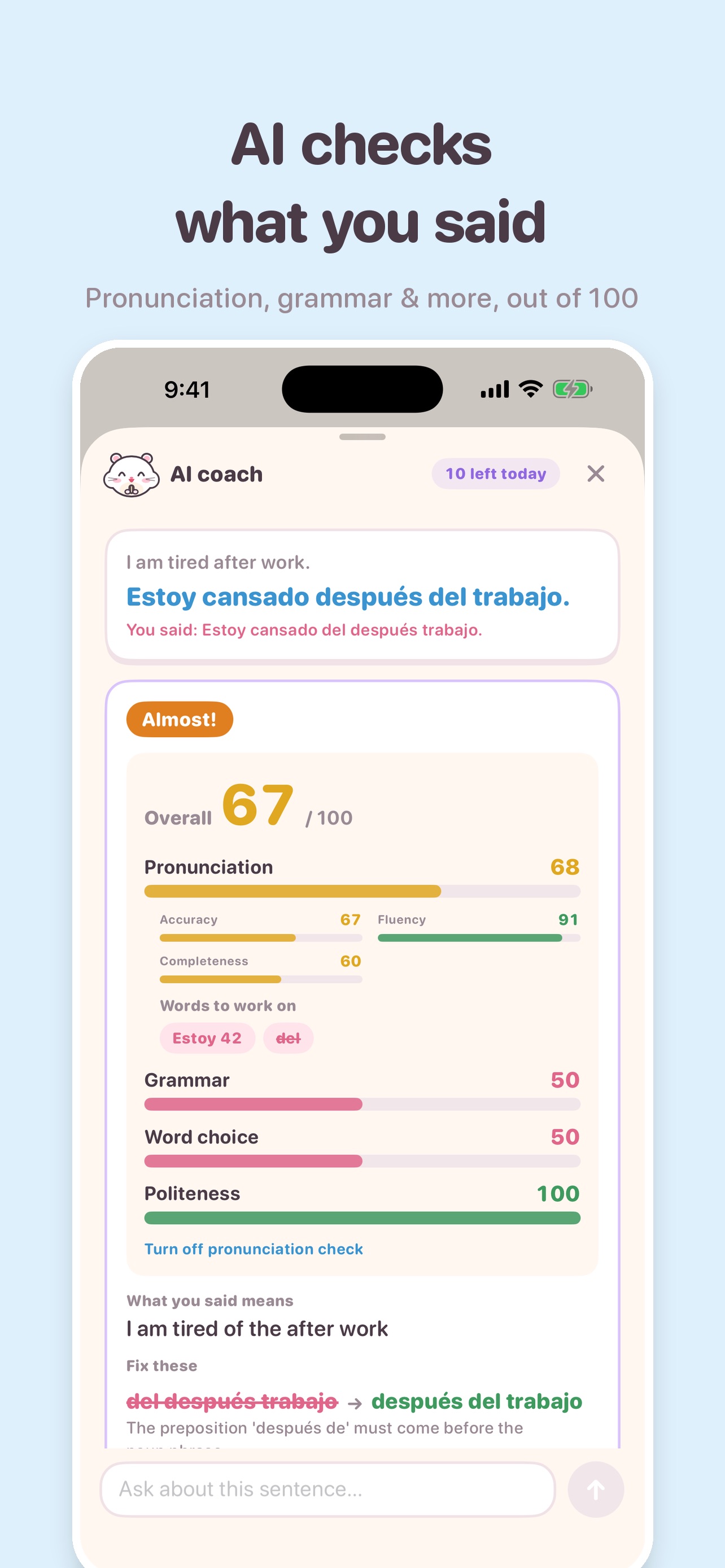 Screenshot 3 of VIVI Talk: Speaking Practice