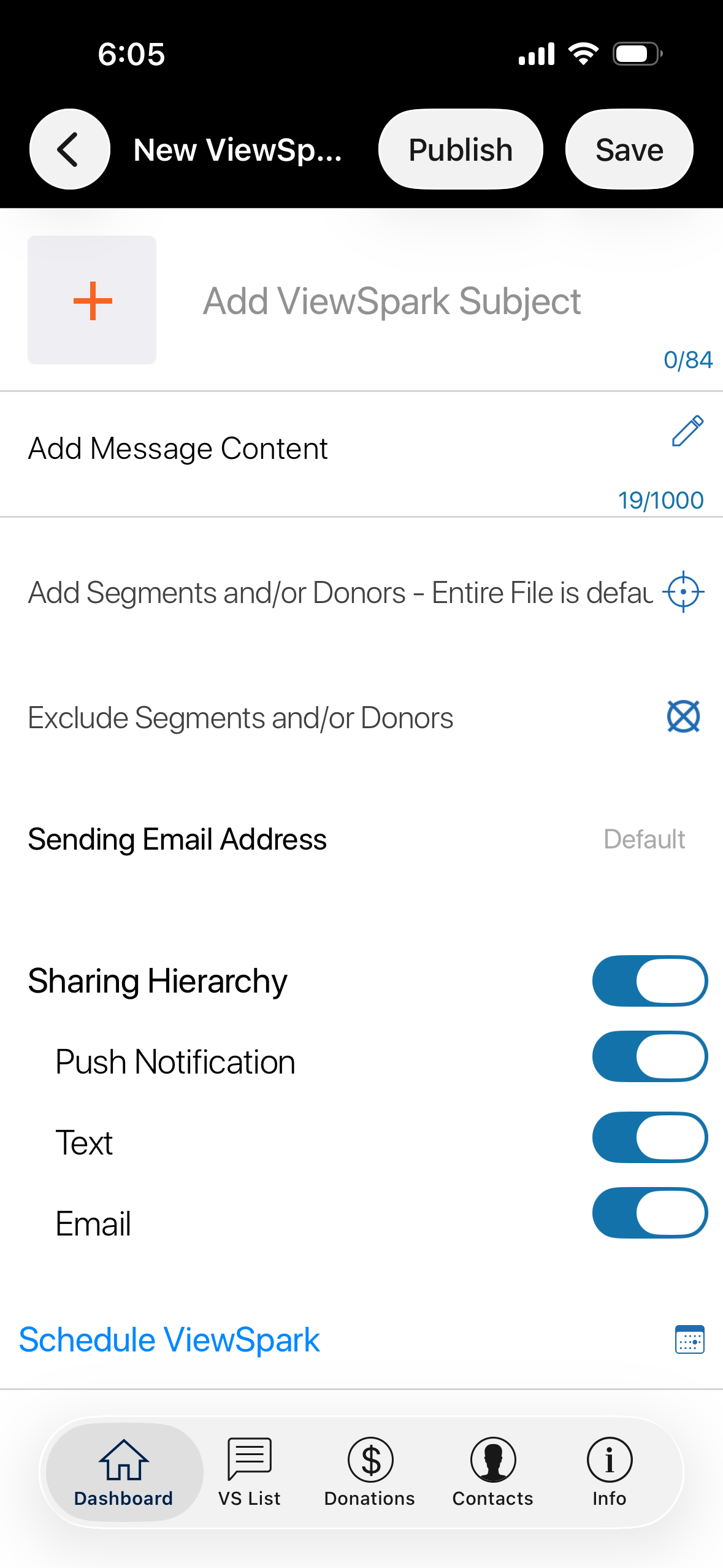 ViewSpark Fundraising screenshot 2