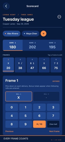 Spareline Bowling Series screenshot 1