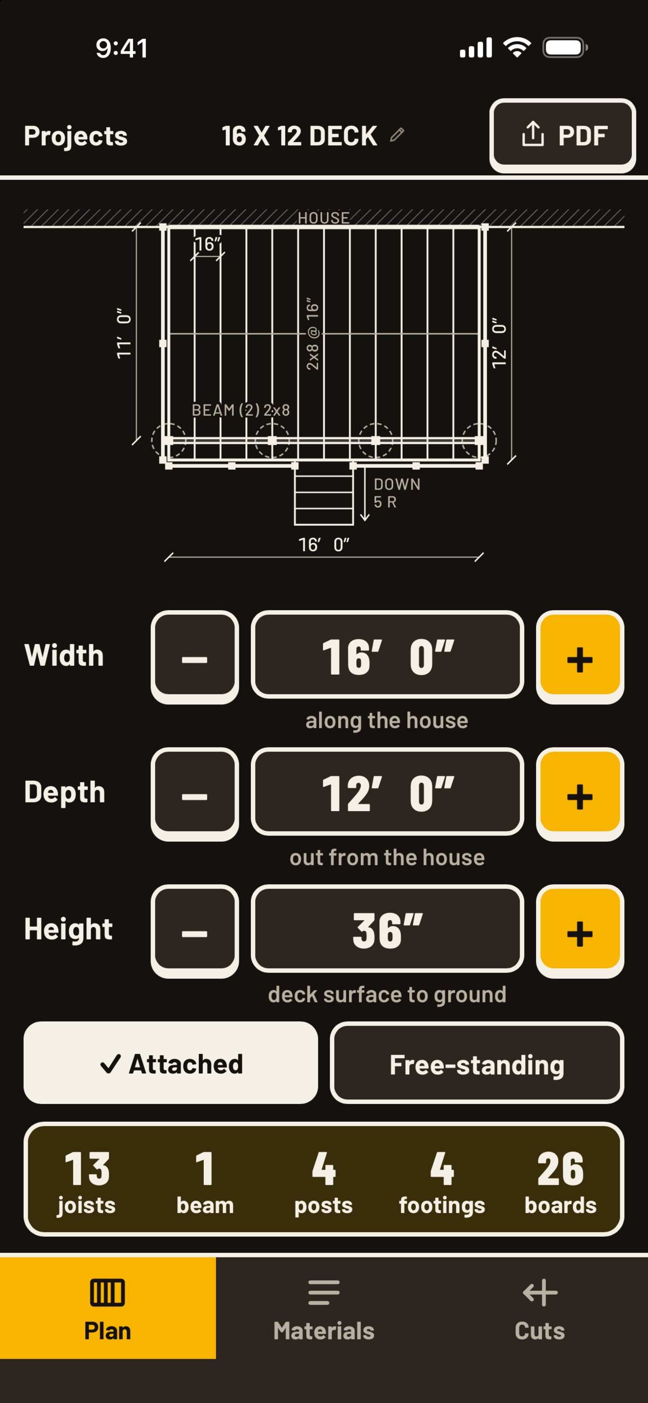 Screenshot 4 of Deck Calculator & Planner