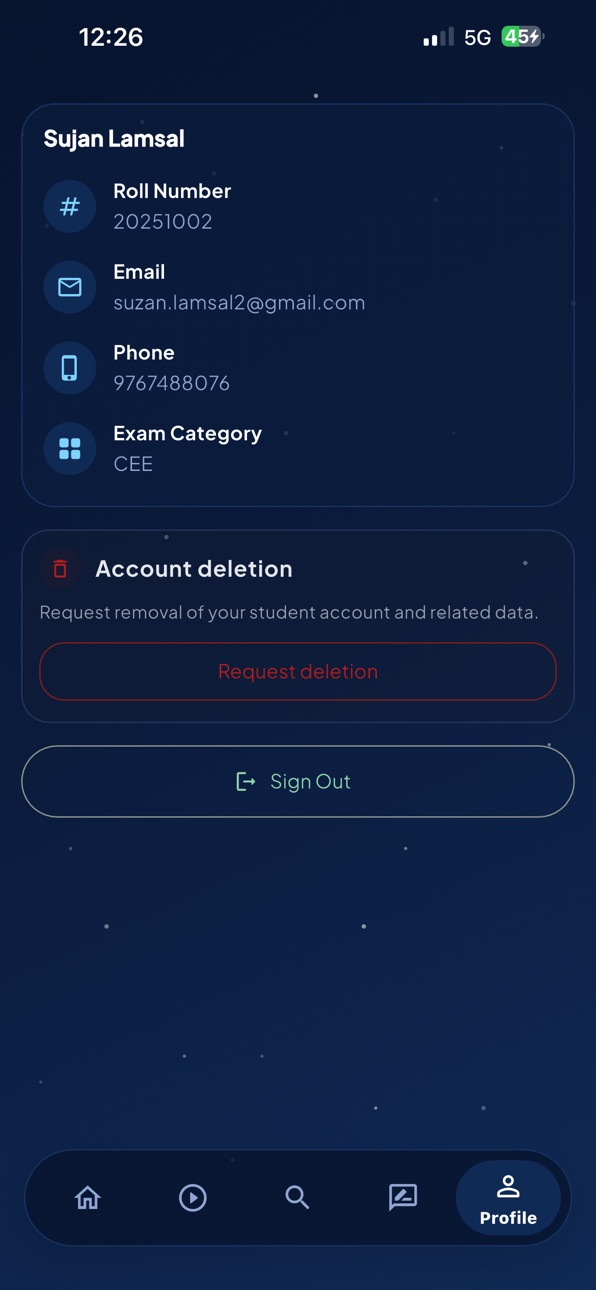 iPhone screenshot