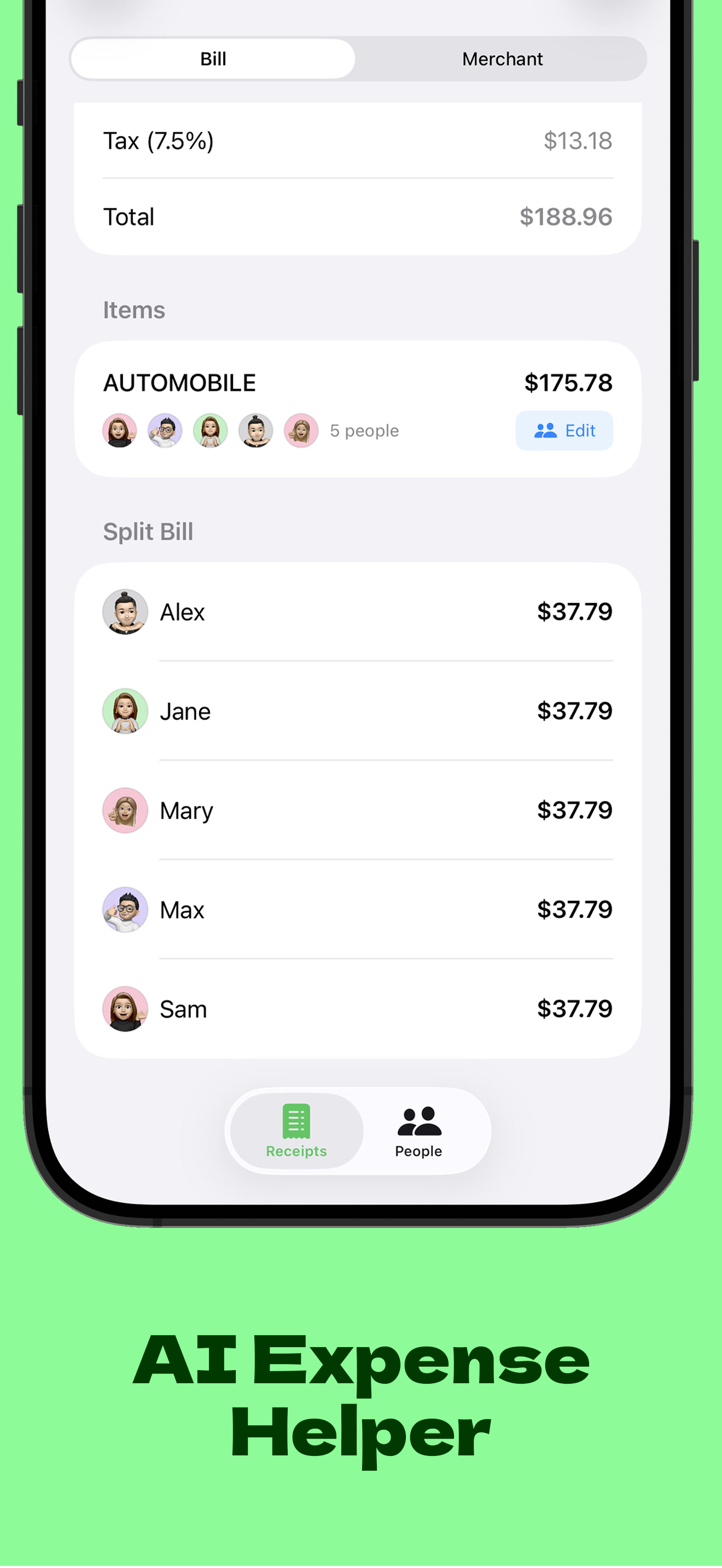 Bill Mate – AI Bills Splitter