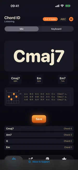 SUS4 Chord ID: Chord Finder screenshot 1