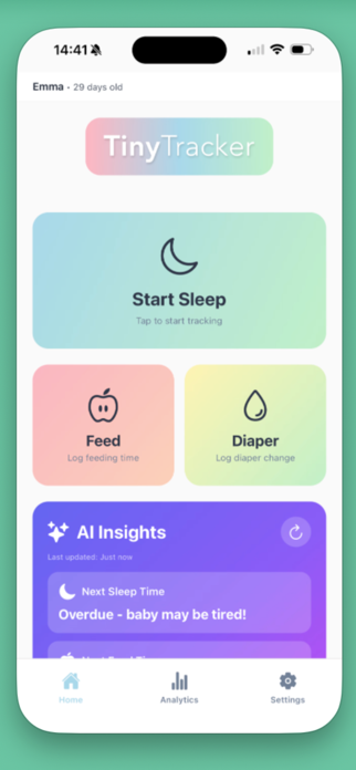 TinyTracker : Newborn Tracker Screenshot 1 of 8