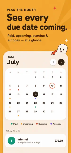 Bill Organizer & Tracker Plus screenshot 3