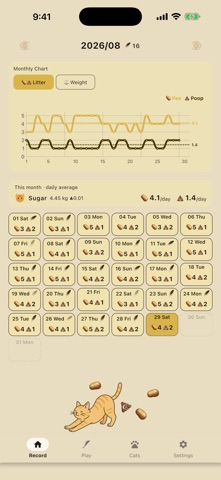 CatPeePoop – Cat Health Log Screenshot 1 of 6