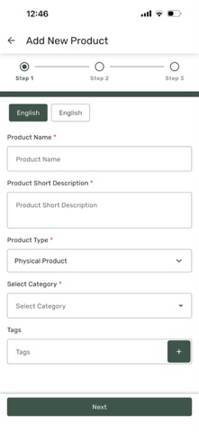 FreshFace: Vendor Dashboard screenshot