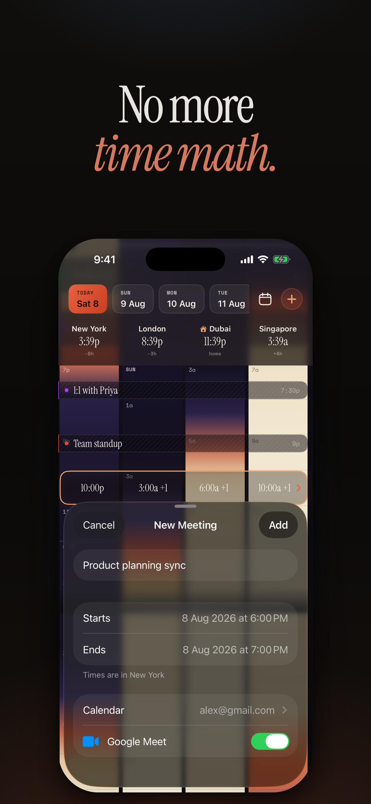 WorldTimeFinder: Time Zones screenshot 3