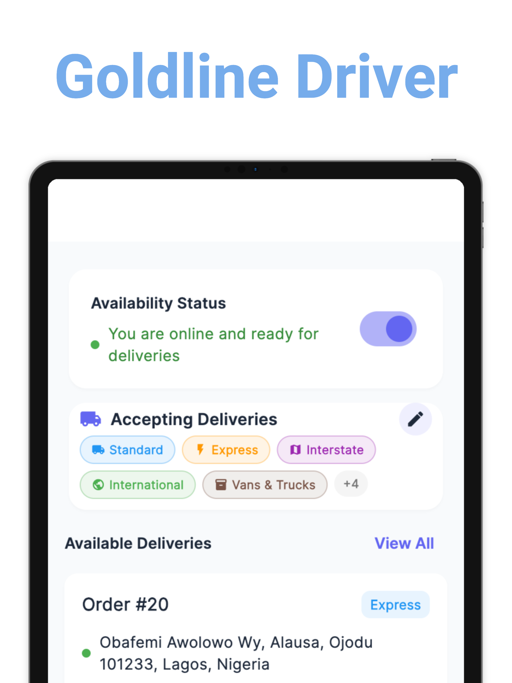 Goldline Driver