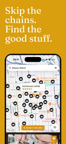 Artisan - Coffee Shop Finder app screenshot