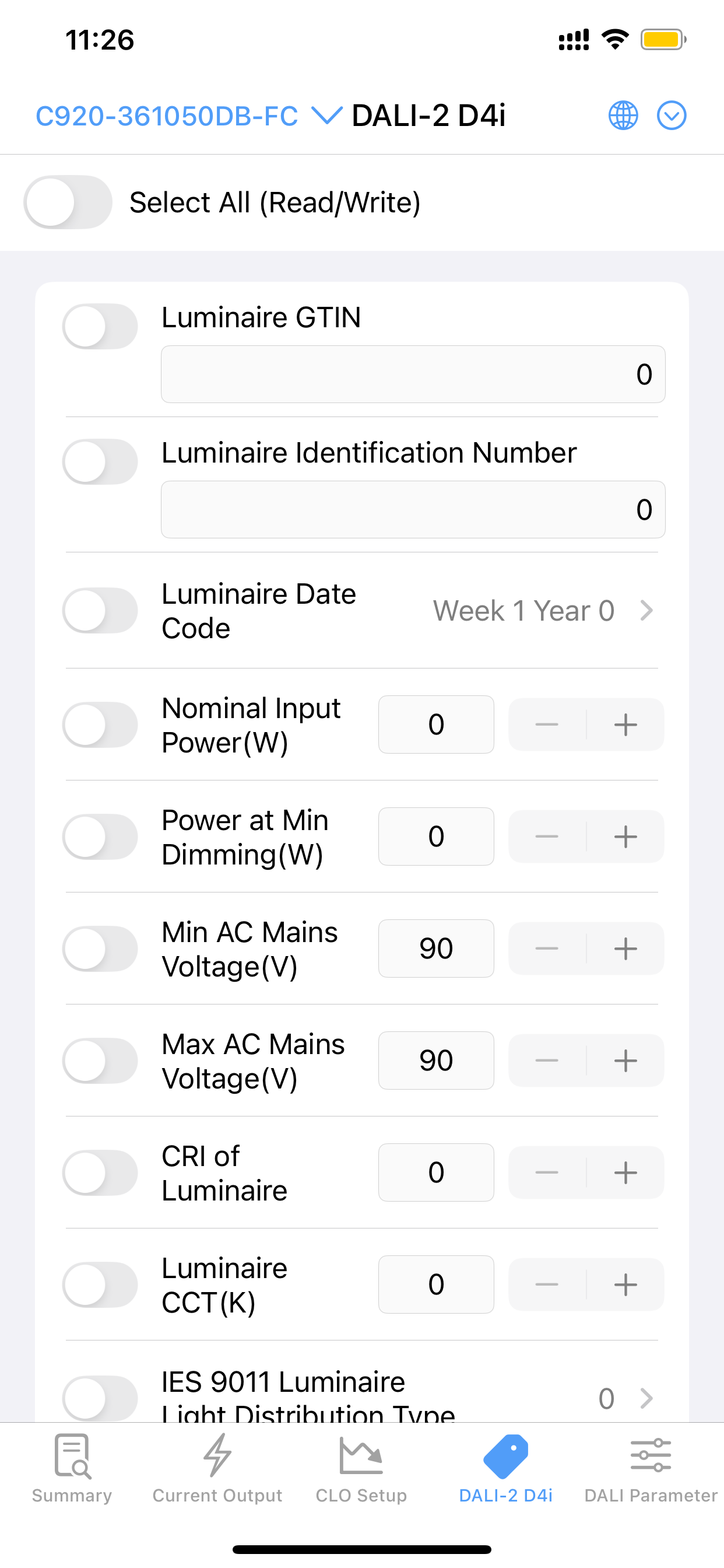 LEDGEAR NFC Configurator Setup screenshot 4