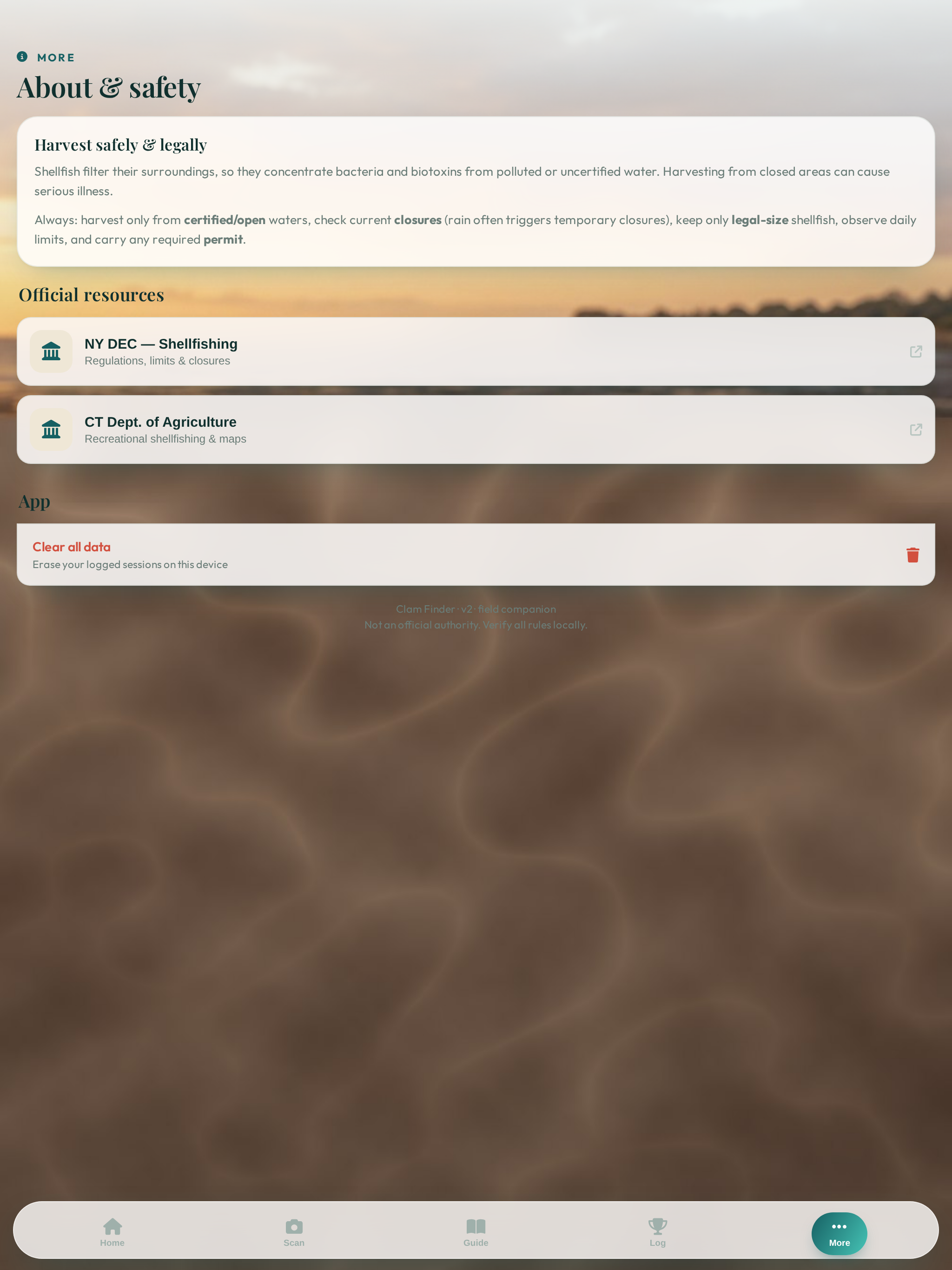 Clam Finder screenshot 6