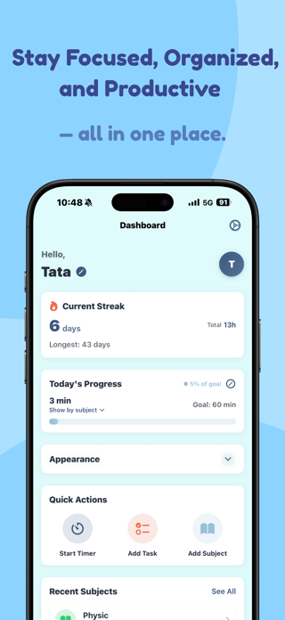 StudyNest: Focus Tracker Screenshot 1 of 9