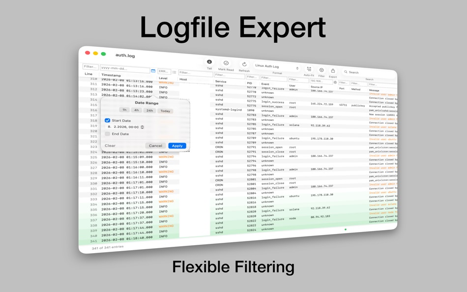 #2. Logfile Expert (macOS) โดย: Uli Grossek