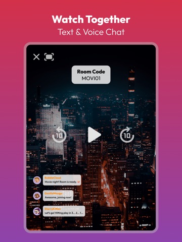 Sync Player – RAVE Watch Party iPad screenshot
