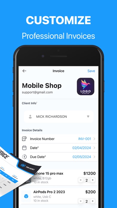 Invoice: Maker Appのおすすめ画像3