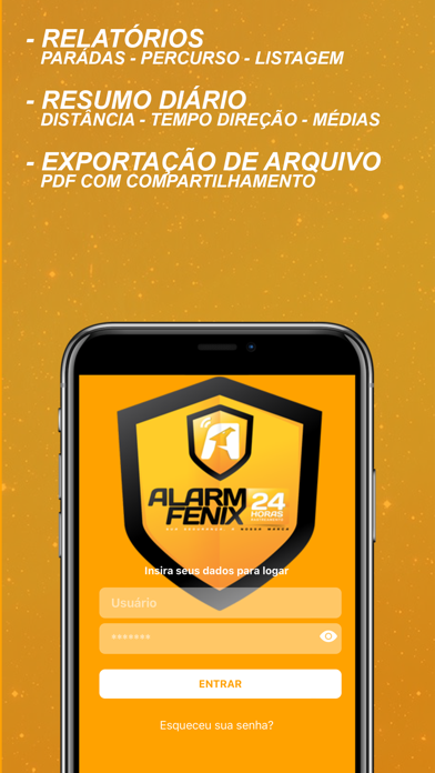 Screenshot #1 pour ALARM FENIX TRACKER