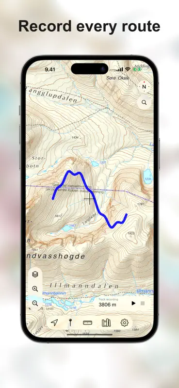 Topo kart - Norge screenshot 3 of 6