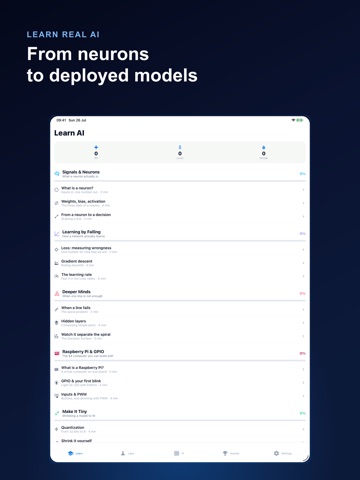 AI Lab: Neural Networks & IoT iPad screenshot