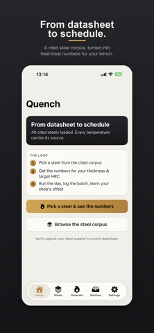 Quench - Knife Heat Treating iPhone screenshot