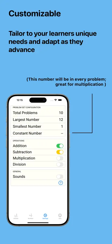 Flash Cards: Math Facts screenshot 3 of 8