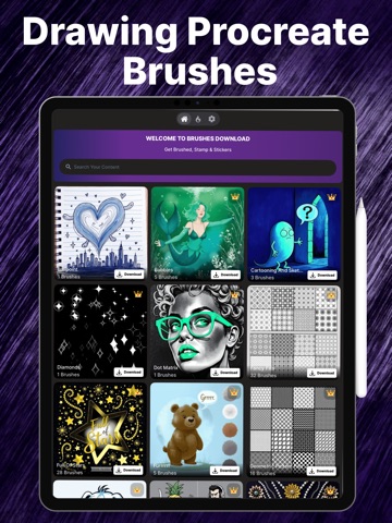 Fonts : Brushes for Procreate iPad screenshot