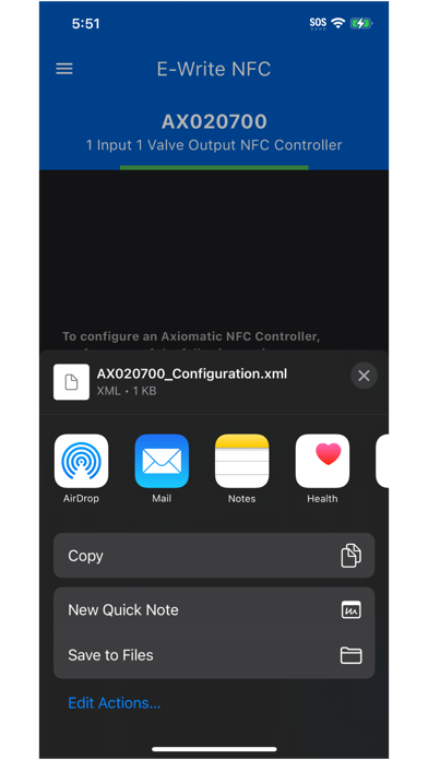 E-Write NFC Screenshot