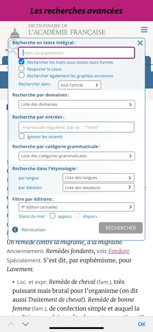 Dictionnaire de l'Académie iPhone screenshot 6