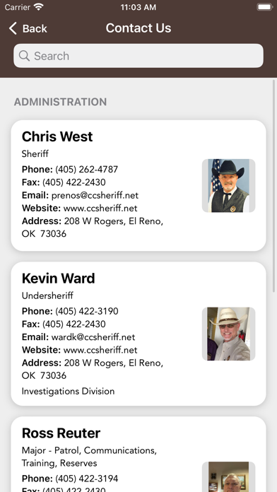 Canadian County OK Sheriff Screenshot