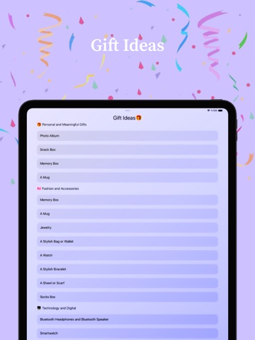 Happy Birthday! - Reminder iPad screenshot